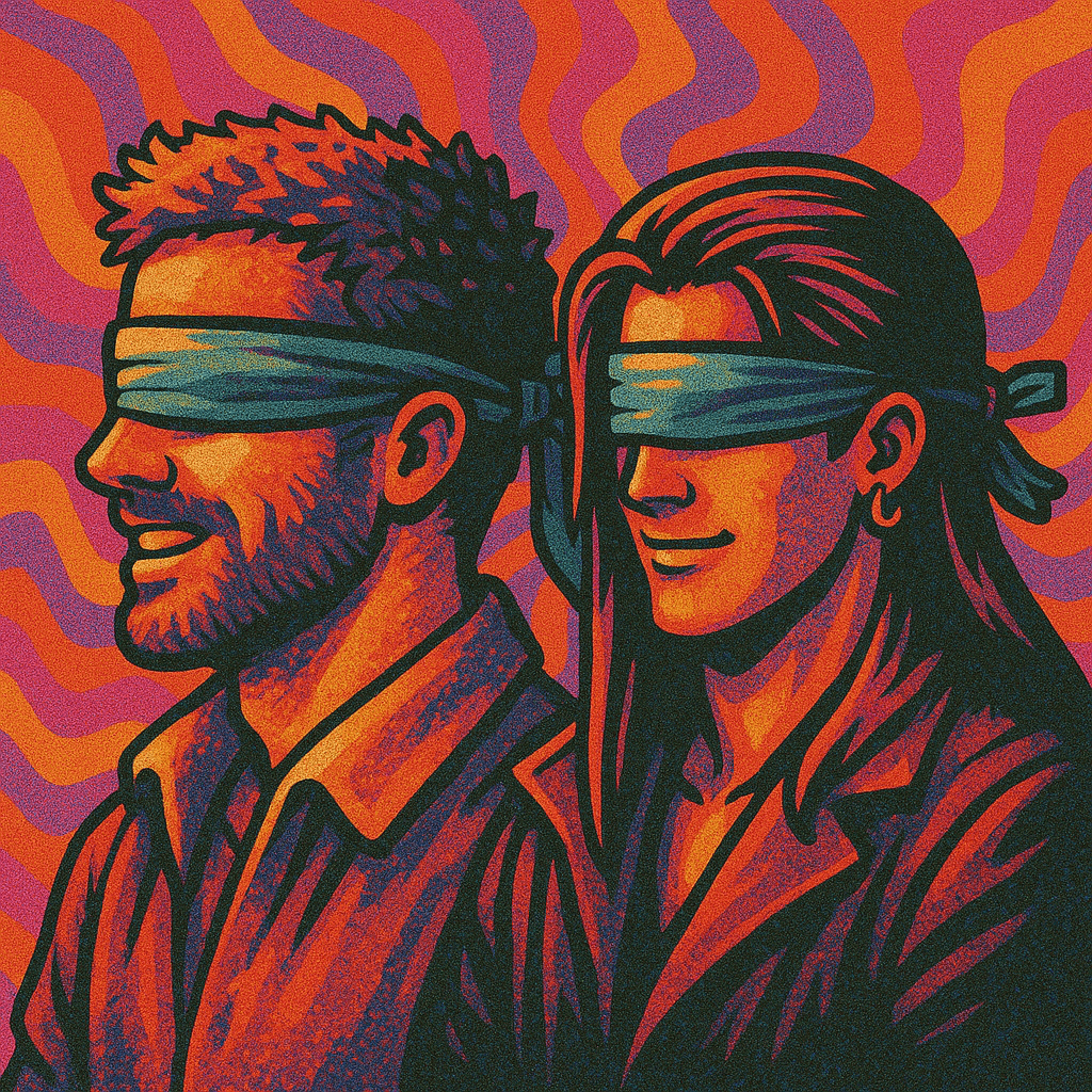 Cartoon rendering of EricFJ's and AceaSpade's profile pic